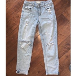 Garage ripped mom jeans